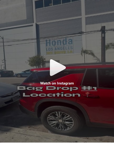 Bag Drop number one near BMO Stadium in Los Angeles